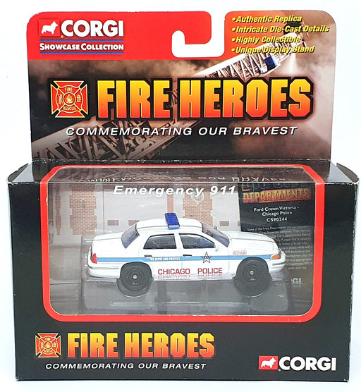 Corgi Diecast CS90244 - Ford Crown Victoria Chicago Police Dept. - White