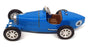 Matchbox 11cm Long Diecast Y11 - 1932 Bugatti Type 51 Race Car #4 - Blue
