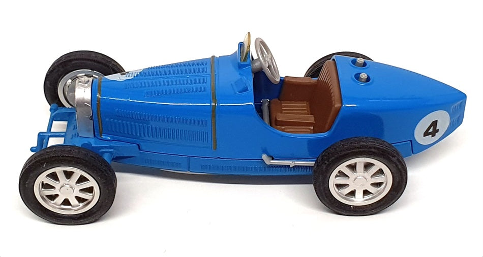 Matchbox 11cm Long Diecast Y11 - 1932 Bugatti Type 51 Race Car #4 - Blue