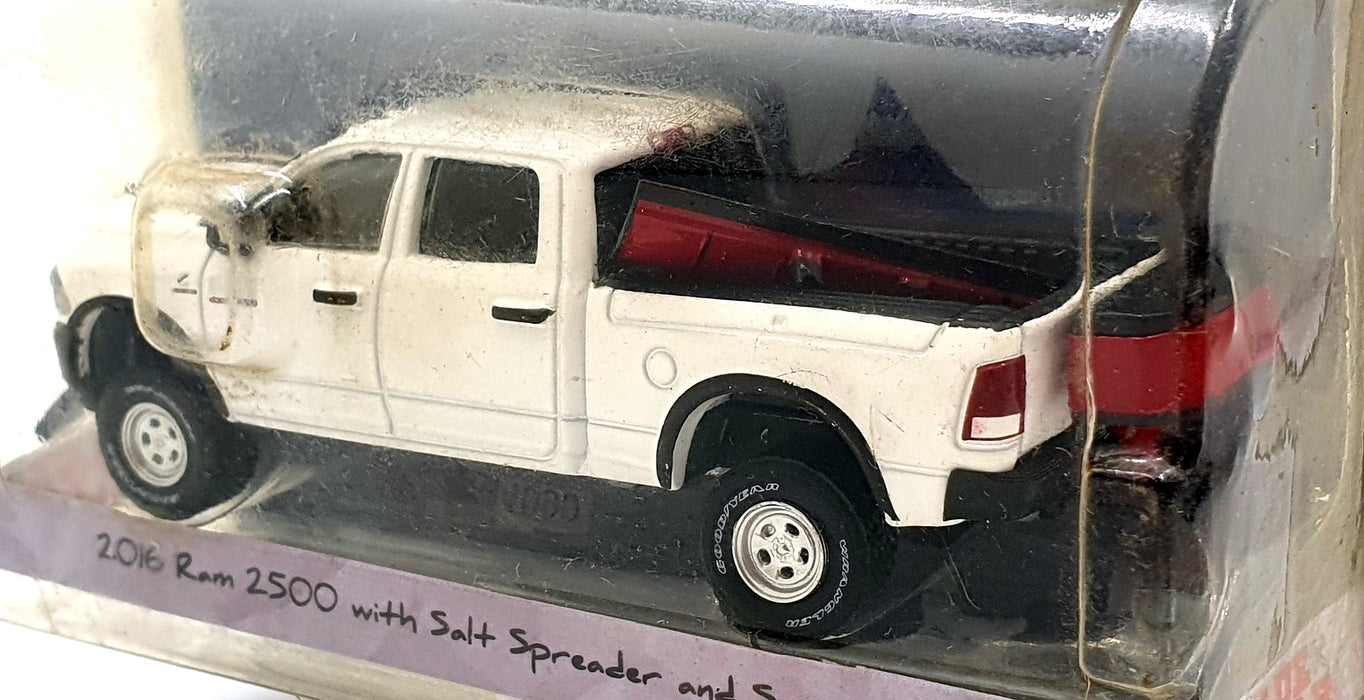 Greenlight 1/64 Scale 35060-E - 2016 Ram 2500 with Salt Spreader and Snow Plow