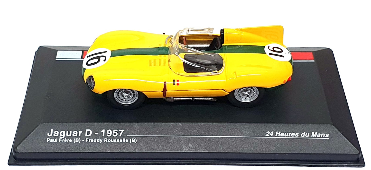Altaya 1/43 Scale AT1657 - Jaguar D #16 24Hr Le Mans 1957 - Yellow