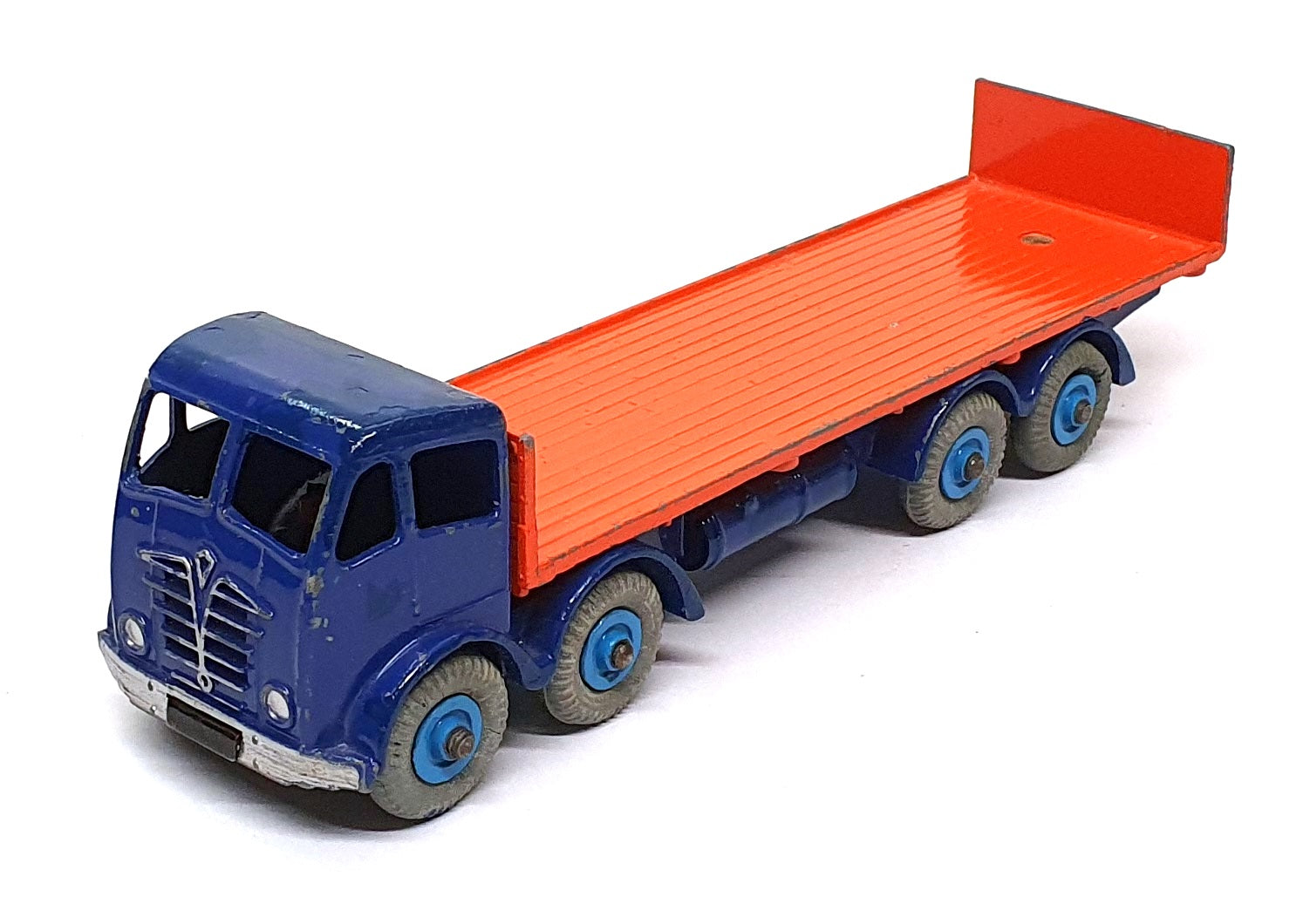 Dinky Toys Original Diecast 903 - Foden Flat Truck With Tailboard - Blue/Orange