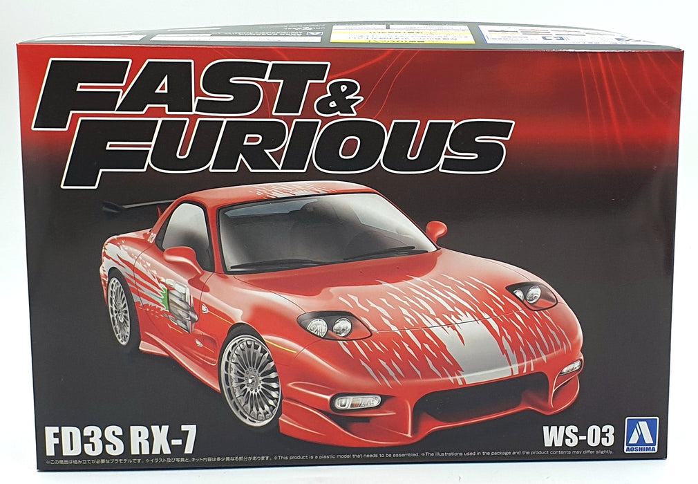 Aoshima 1/24 Scale Kit WS-03 - FD3S Mazda RX-7 - Fast and Furious