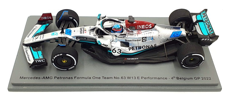 Spark 1/43 Scale S8546 - Mercedes-AMG W13 Belgium GP F1 2022 #63