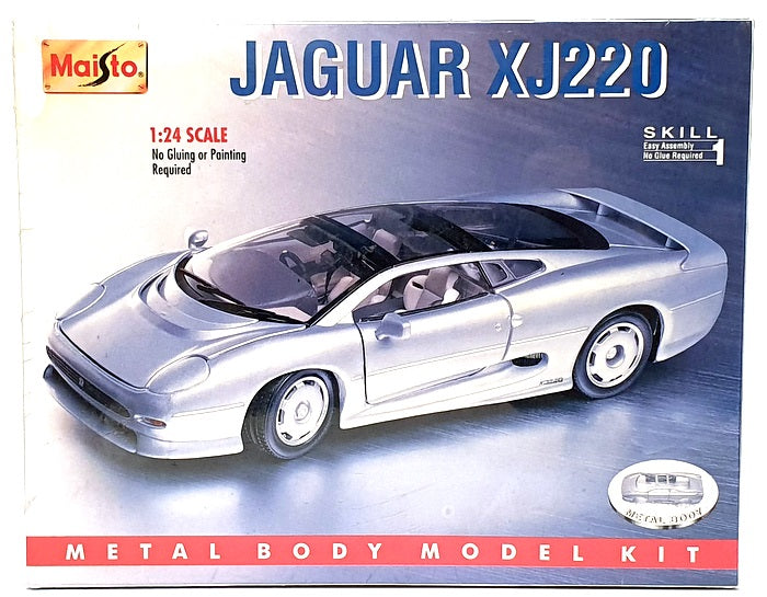 Maisto 1/24 Scale Model Car Kit 39907 - Jaguar XJ220 - Silver