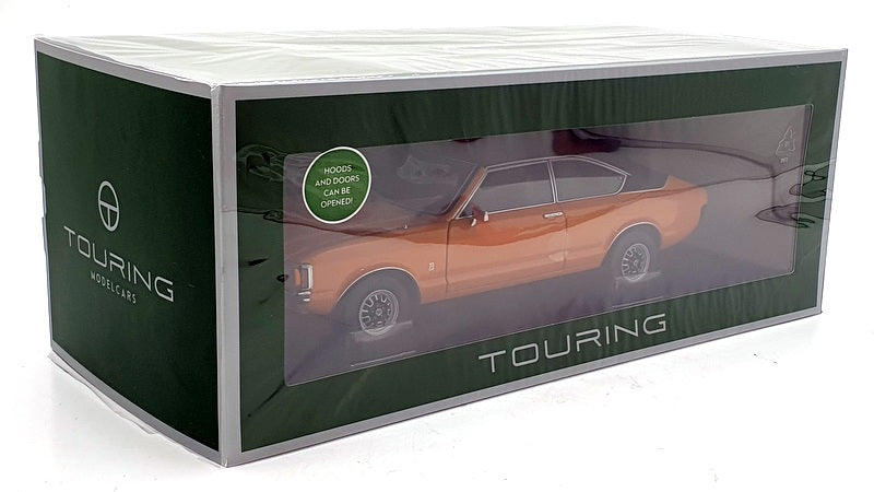 Ford Granada Consul Coupé GT 2.3 Signal Orange Uni / Vinyl Dach Schwarz 1 18 Touring Modelcars Ford Granada Consul Coupé GT 2.3 Signal Orange Uni / Vinyl Dach Schwarz 1 18 Touring Modelcars