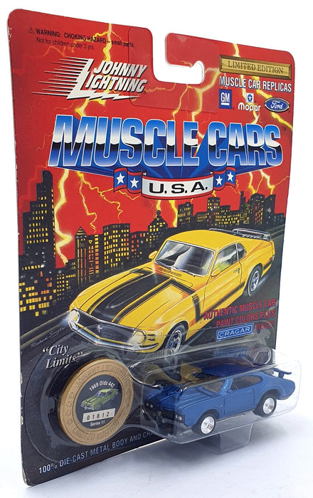 Johnny Lightning 1/64 Scale 200-210 - Muscle Cars 1969 Oldsmobile 442 Met. Blue