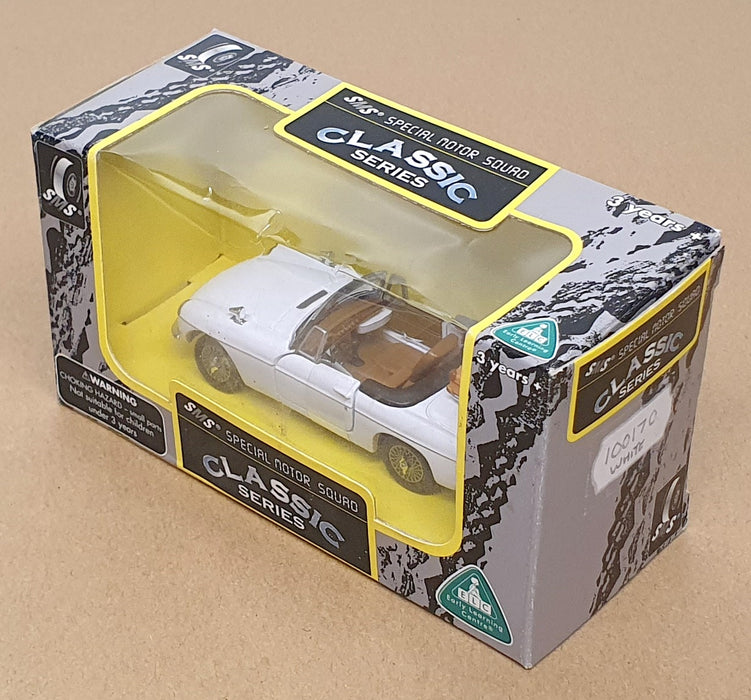 SMS 1/43 Scale Diecast 100170 - MG Convertible - White
