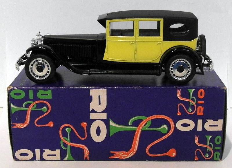 Rio Models 1/43 Scale Diecast 54 - 1927 Bugatti Royale 41 - Black Yellow