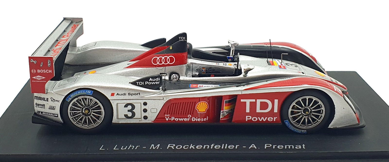 Spark 1/43 Scale S0683 - Audi R10 TDI Team Joest #3 Le Mans 2007