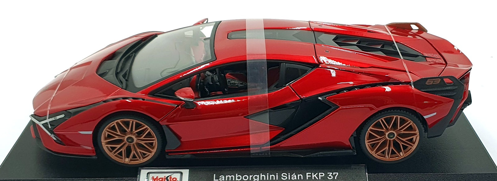 Maisto 1/18 Scale Diecast 46629 - Lamborghini Sian FKP 37 - Met. Red