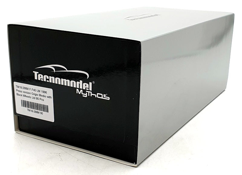 Tecnomodel 1/18 Scale TM18-286M - 1996 Ferrari F40 24h LM Grey w/ Black Wheels