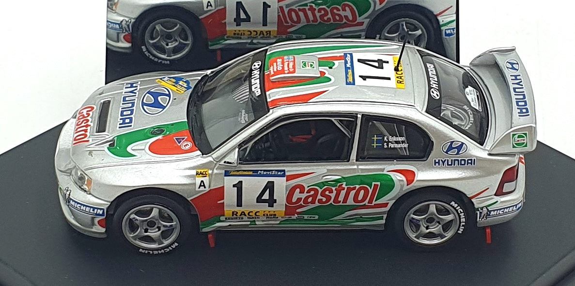 Skid 1/43 Scale SKM132 Hyundai Accent WRC "CASTROL" #14 Rally Da Catalunya 2000