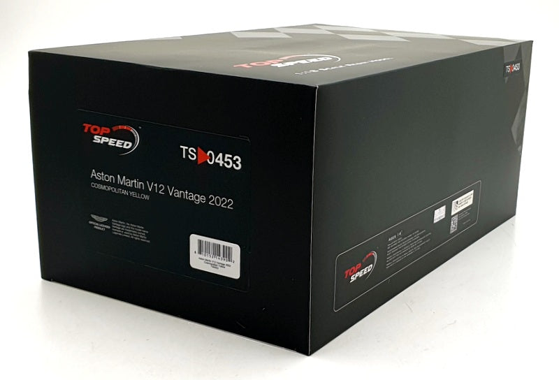 Top Speed 1/18 Scale Resin TS0453 - Aston Martin V12 Vantage 2022 - Yellow