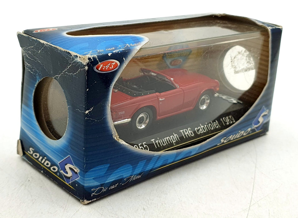 Solido 1/43 Scale Diecast 1855 - 1969 Triumph TR6 Cabriolet - Red