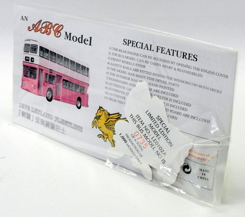 ABC 1/76 Scale Model Bus Diorama LE0102A - 1976 Leyland Fleetline - Hong Kong