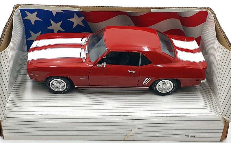Ertl 1/18 Scale Diecast 7451 - 1969 Chevrolet Camaro Z/28 - Red/White