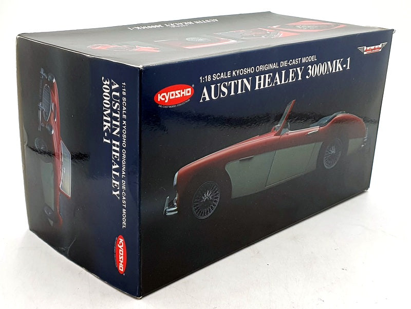 Kyosho 1/18 Scale 08141RW - 1960 Austin Healey 3000 Mk1 - Red/White