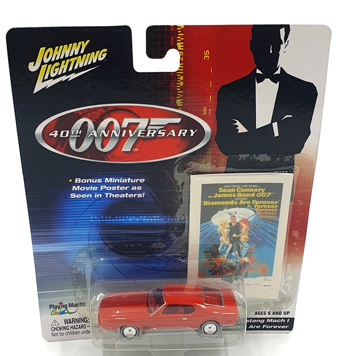Johnny Lightning 1/64 Scale 261-04 Ford Mustang Mach 1 007 Diamonds are Forever