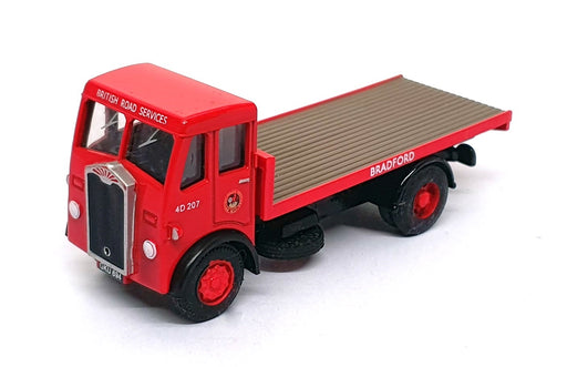 Base Toys 1/76 Scale D-01 - Albion Chieftain Flatbed Lorry BRS Bradford - Red