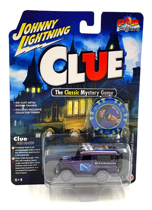 Johnny Lightning 1/64 Scale JLPC008 - 1980 Toyota Land Cruiser - Clue Prof. Plum