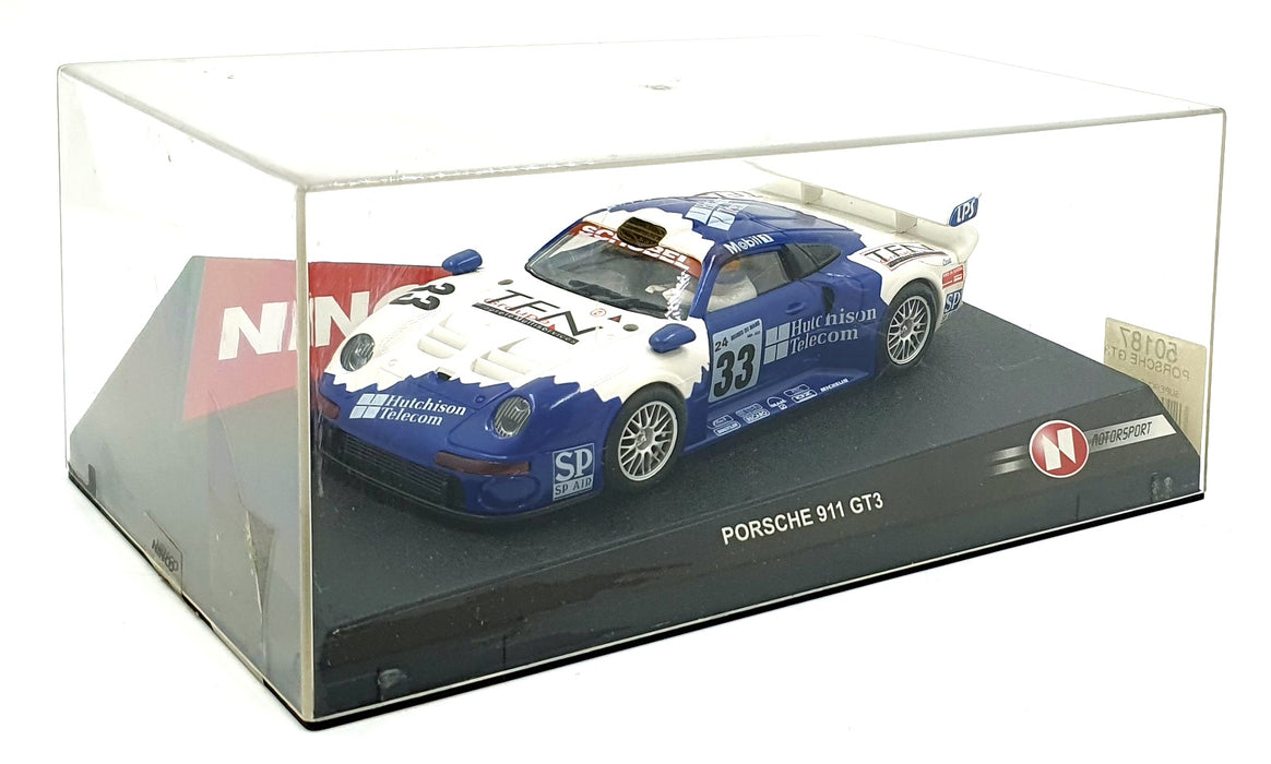 Ninco 1/32 Scale Slot Car 50187 - Porsche 911 GT3 #33 Supercup (Plata)
