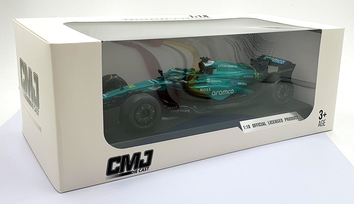 CMJ 1/18 Scale Diecast DC118AMF1 - Aston Martin F1 #14 