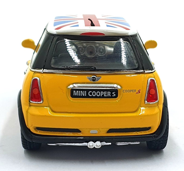 Kinsmart 1/28 Scale Pull Back & Go TY1245 - Mini Cooper S - Yellow