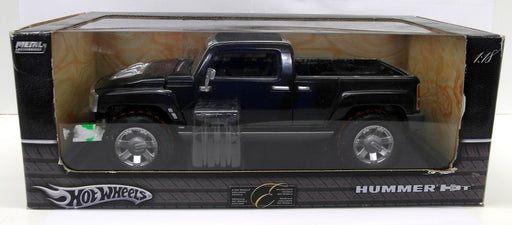 Hot Wheels 1/18 Scale Diecast G7221 Hummer H3T Pick-up Black Model Car