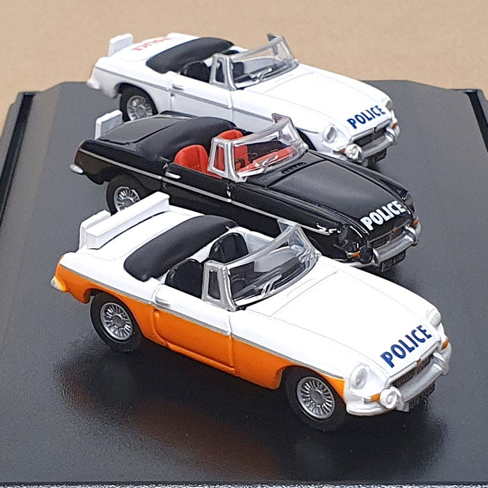 Oxford Diecast 1/76 Scale 76SET11 - Lancashire Police MGB Roadster Set (3)