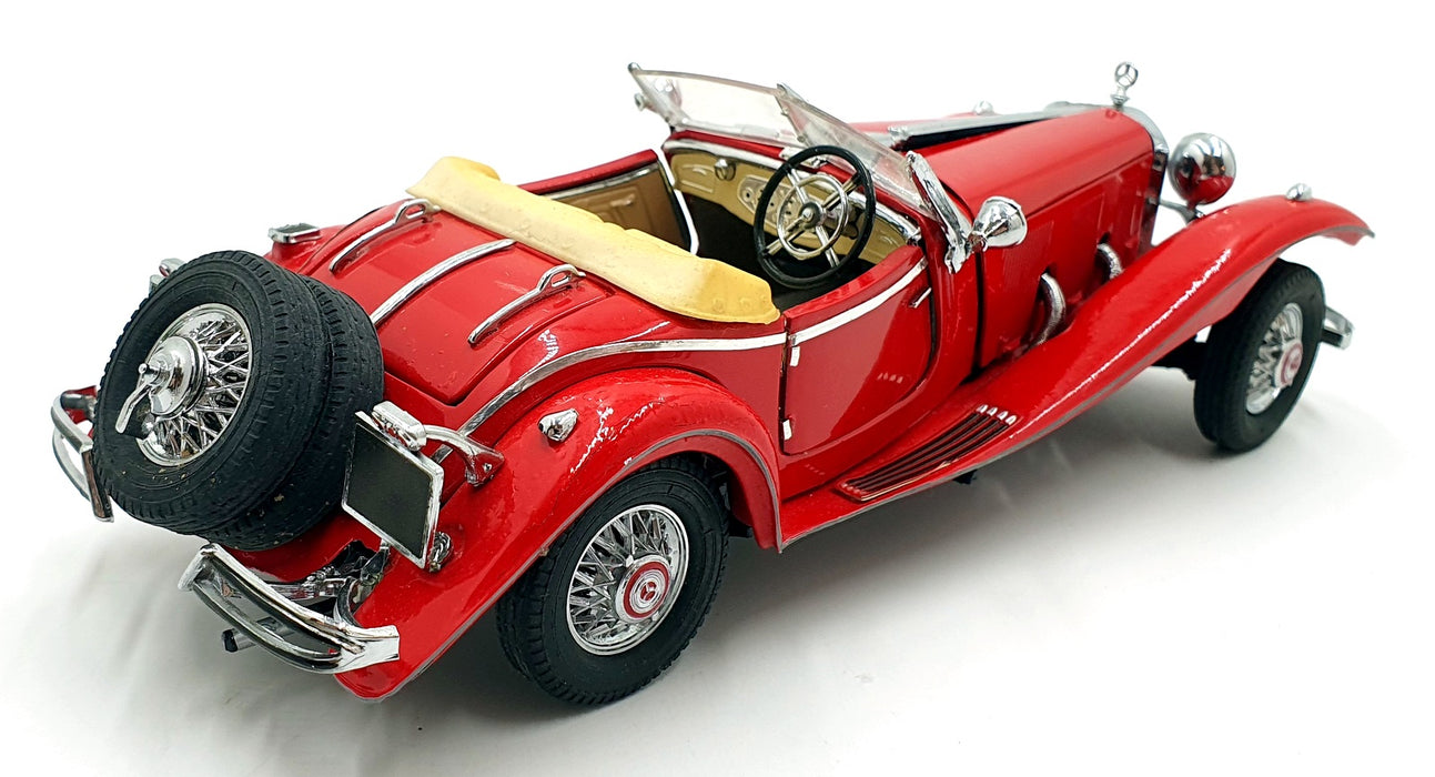 Franklin Mint 1/24 Scale Diecast 11226E - 1935 Mercedes-Benz 500K - Red
