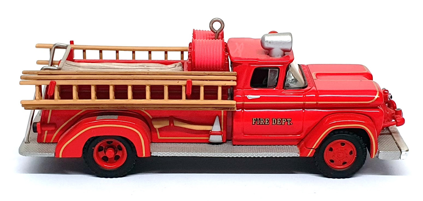 Hallmark 12cm Long Diecast QX2326 - 1961 GMC Fire Engine - Red