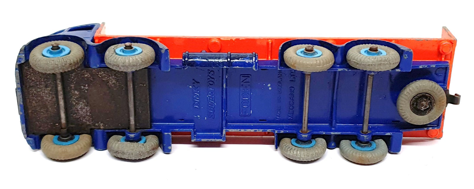 Dinky Supertoys Original 503 - Foden Flat Truck With Tailboard - Blue/Orange