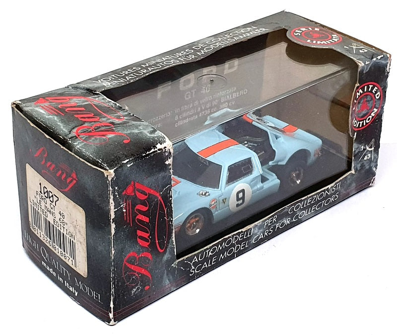 Bang 1/43 Scale 1007 - Ford GT40 #9 Le Mans 1968 - Lt. Blue/Orange