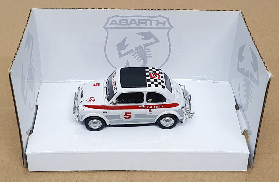 Cararama 1/43 Scale CARA97 - Fiat Abarth 595L Race Car #5 - White/Red