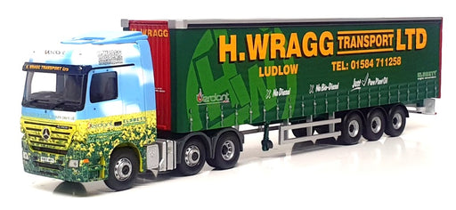 Corgi 1/50 Scale CC13822 - Mercedes Actros Eco Curtainside Truck H. Wragg Ltd