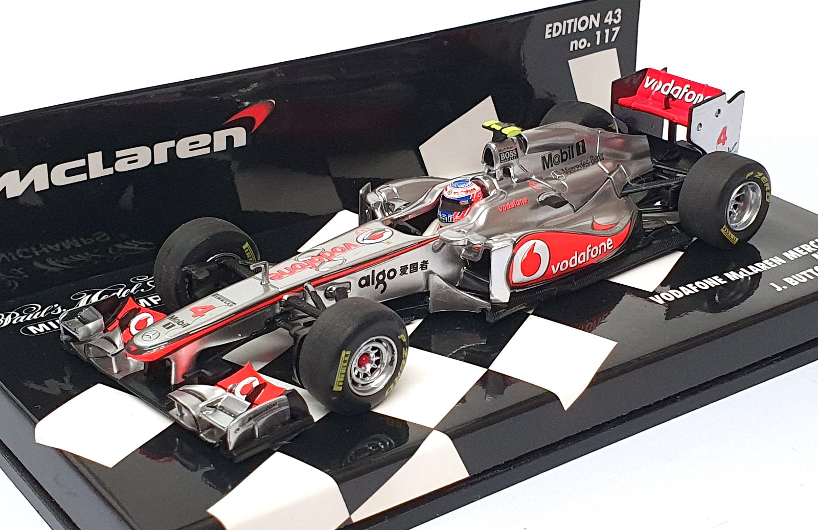 Minichamps 1/43 Scale 530 114304 F1 Vodafone McLaren Mercedes MP4/26 2011 Button