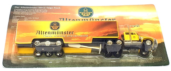 Grell Models 1/87 Scale GR03 - Kraz Truck & Trailer Altenmunster - Yellow