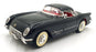 Mira 1/18 Scale Diecast 14126P - 1954 Chevrolet corvette Hard Top - Black