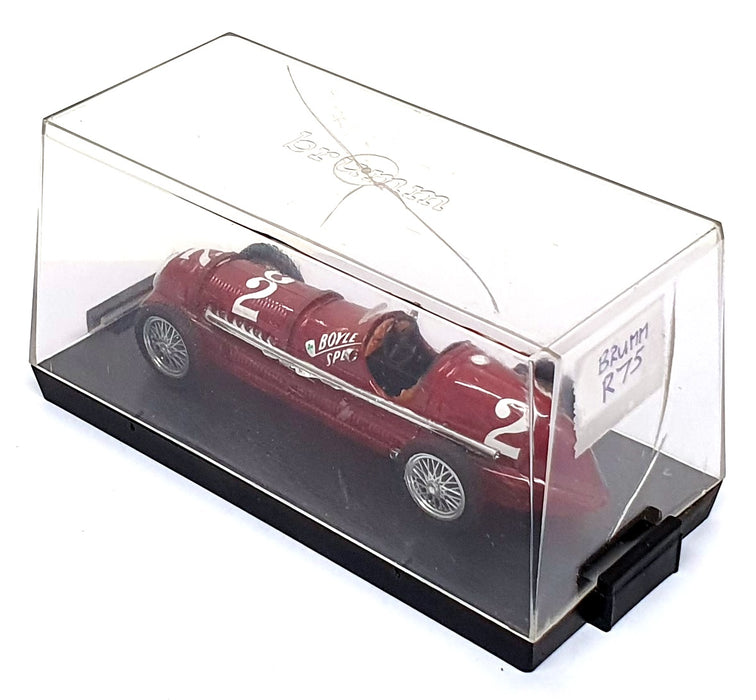 Brumm 1/43 Scale R75 - 1950 Maserati HP350 Boyle SPL Race Car #2 Dk. Red