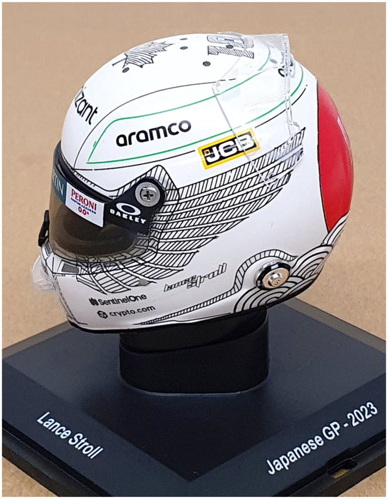 Spark 1/5 Scale 5HF128 - Helmet F1 Aston Martin L. Stroll Japanese GP 2023