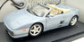 Hot Wheels 1/18 Scale 23907 Ferrari F355 Spider 1995 - Dark Silver Metallic