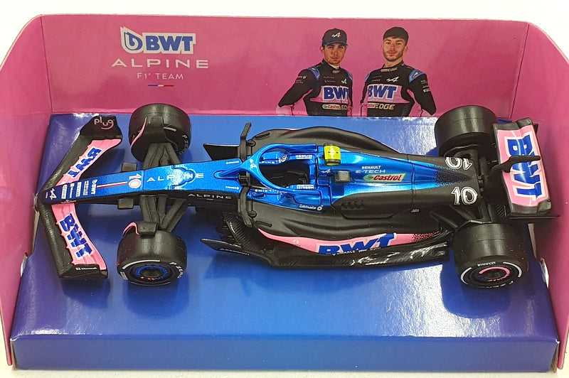 Burago 1/43 Scale 18-38072 - F1 BWT Alpine A523 2023 #10 P.Gasly