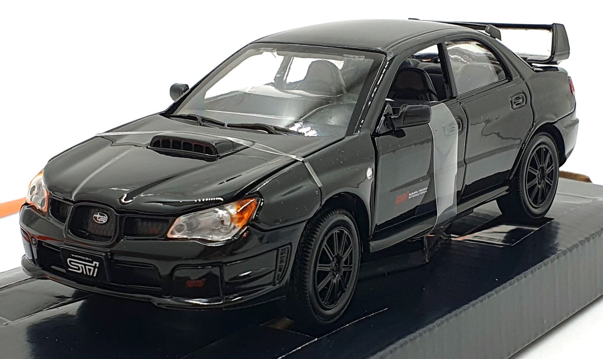 MotorMax 1/24 Scale Metal Model Car 73330 - Subaru Impreza WRX STi - Black
