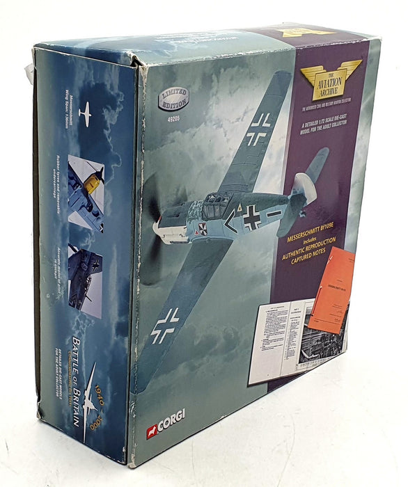 Corgi 1/72 Scale Diecast 49205 - Messerschmitt Bf109E With Captured Notes