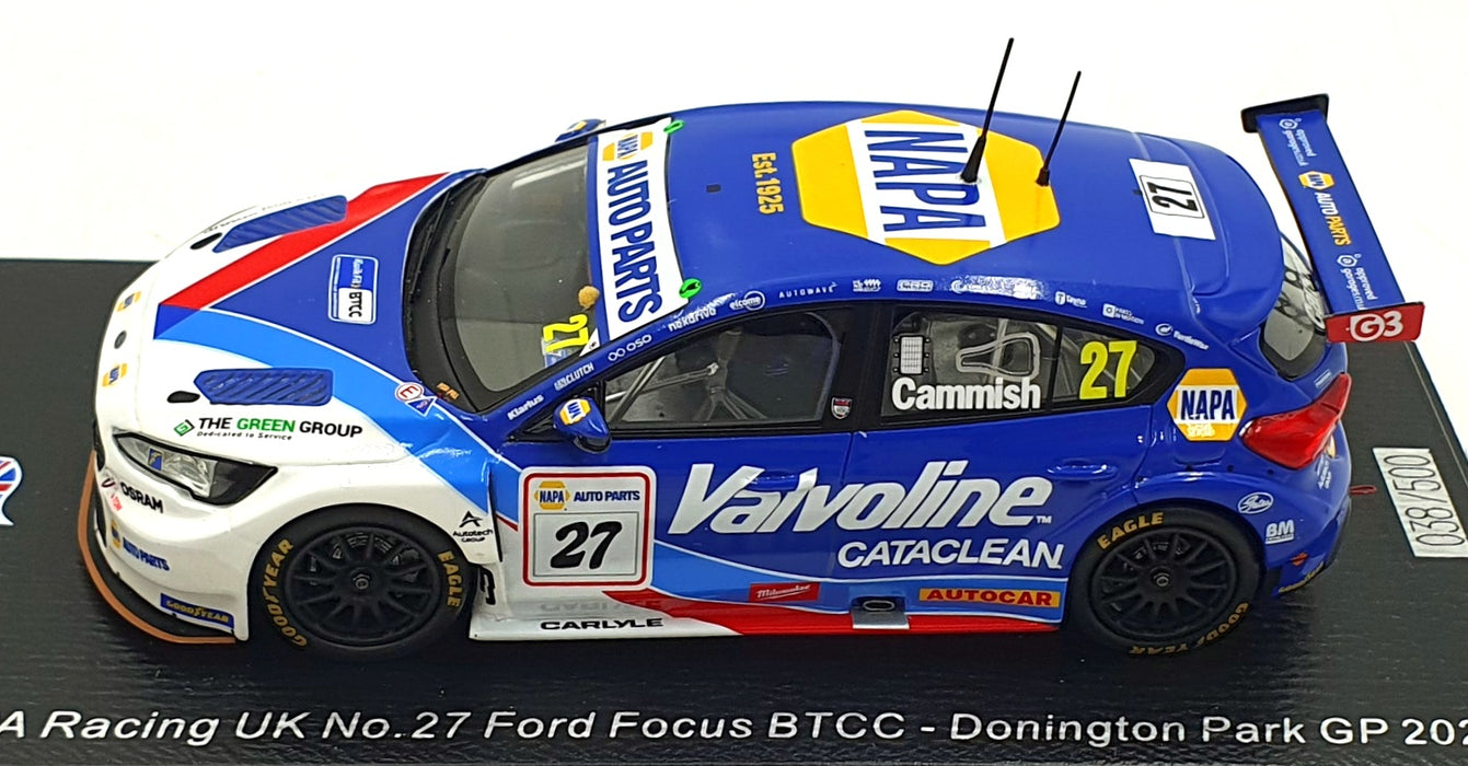 Spark 1/43 Scale UK031 - Ford Focus BTCC #27 Donnington Park GP 2025