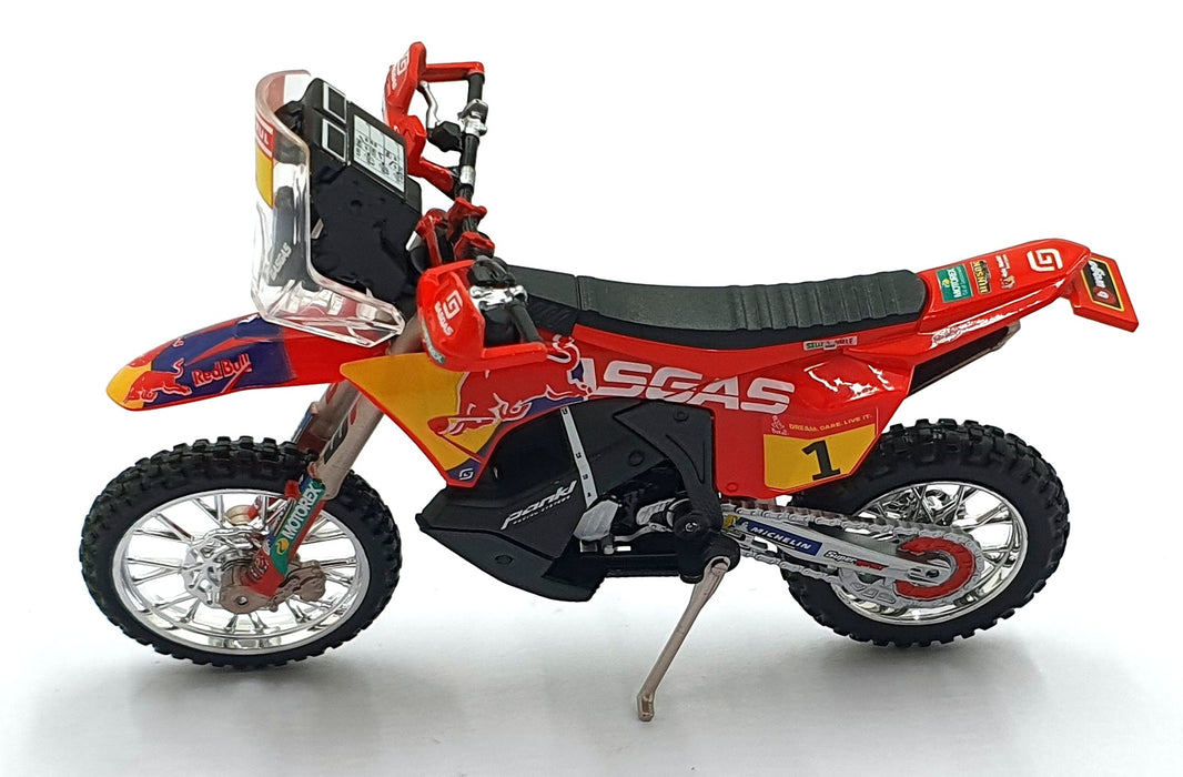 Burago 1/18 Scale 18-51091 - GASGAS RX450F #1 Motorbike Dakar 2023