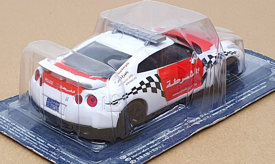 Altaya 1/43 Scale A13892 - Nissan GT-R Abu Dhabi Police Car - White/Red