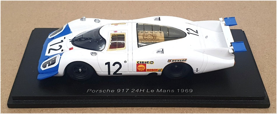 Spark 1/43 Scale S9746 - Porsche 917 24h Le Mans 1969 #12 Elford/Attwood
