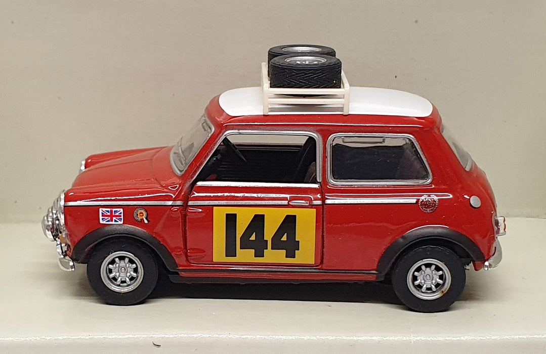 Schuco 1/43 Scale Diecast 27021 - Mini Cooper Rally Version - Red/White #144